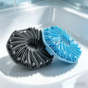 Gentle Silicone Body Scrubber Set – Exfoliating Shower Bathing Accessories for Sensitive and All Skin Types