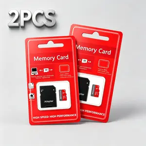 1TB MicroSDXC Card for Dash Cams, 2 Sets Micro TF SD Cards for Surveillance Cameras, Durable SD Memory Card for Car Audio, Micro SD Card for Mobile Phones, SD Card with Adapter for PC File Storage