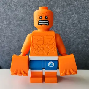 3D Printed F4 The Thing Big Bricks - 8 inch Display Piece