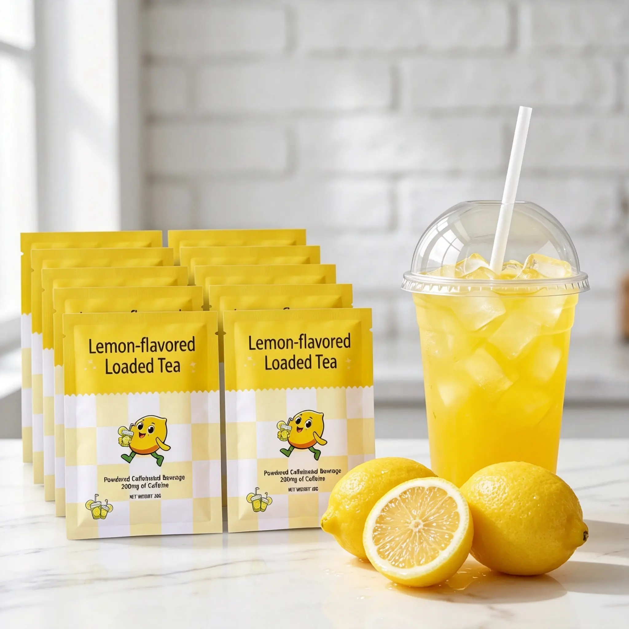 Loaded Lemonade 10-Pack VarietySummer WinsPack | 24oz Powdered Hydration Beverage Mix IMixed Flavors I Caffeinated I On-the-Go PacketsNatural