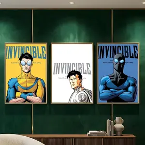 Invincible Animated Series Canvas Poster - Superhero Cartoon Anime Wall Art Print, Comic Action Character Room Decor for Bedroom, Living Room, Teen Boys Dorm - Fan Gift