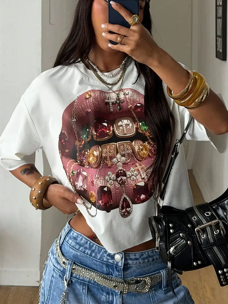 rhinestone top y2k style - TikTok Shop
