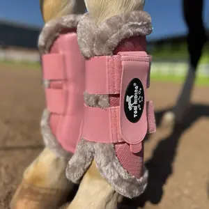 Horse Leggings, Breathable Multilayer Mesh Horse Sports Boots, Soft Faux Fur Binding, Professional Choice Horse Sports Boots