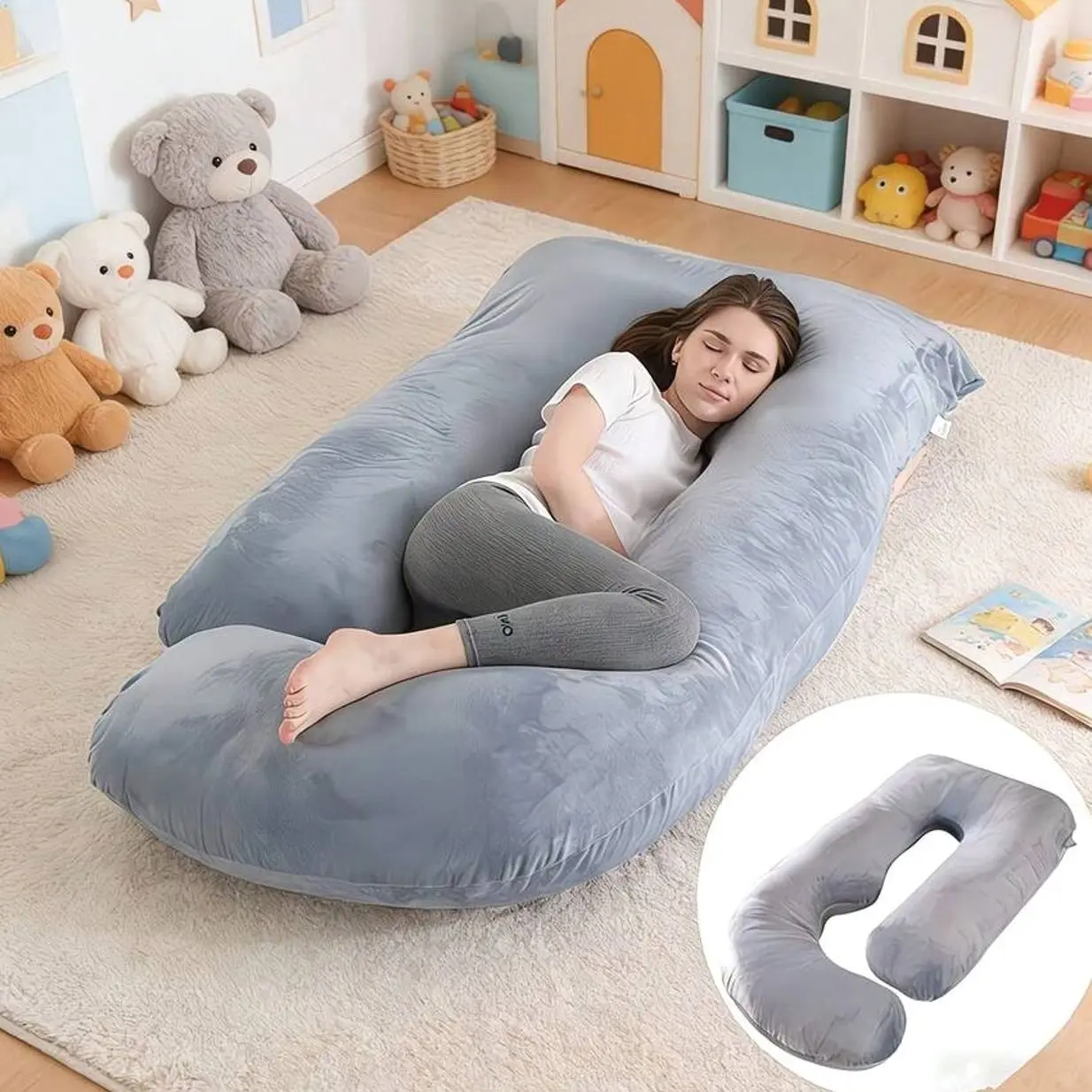 G-Shaped Maternity Pillow - Full Body Support for Comfortable Sleep