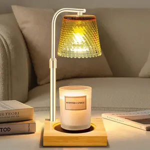 Candle Warmer Lamp with Timer, Adjustable Height and Dimmable Light, Wax Melter Suitable for Jar Candles, Home Decoration, Christmas Birthday Gift for Women and Moms