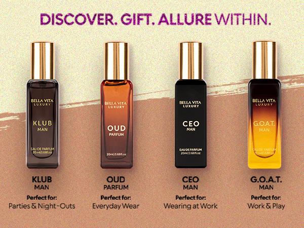 BellaVita Luxury Complete Perfume Gift Bundle | Women, Men & Unisex Eau De Parfum Minis | 3 Premium Sets, 11 Long-Lasting Fragrances | Floral, Oud & Gourmand Scents | Portable Perfume Kit