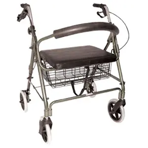 Duro-Med  Lightweight Extra-Wide Heavy-Duty Aluminum Rollator - Titanium