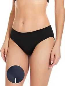 LEOVQN Camel Toe Bikini Bottoms for Women Full Coverage Swimsuit Swim Bottom Waterproof UV50+ Bathing Suit Bottoms