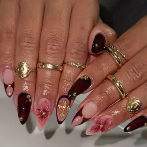 Elegant Nail Art Set, 24pcs French Style Manicure Kit, Durable & Stylish Design, Star Pattern Rhinestones, Elegant Bling Rhinestone, Perfect for Women, Ideal for Daily Use & Special Occasions