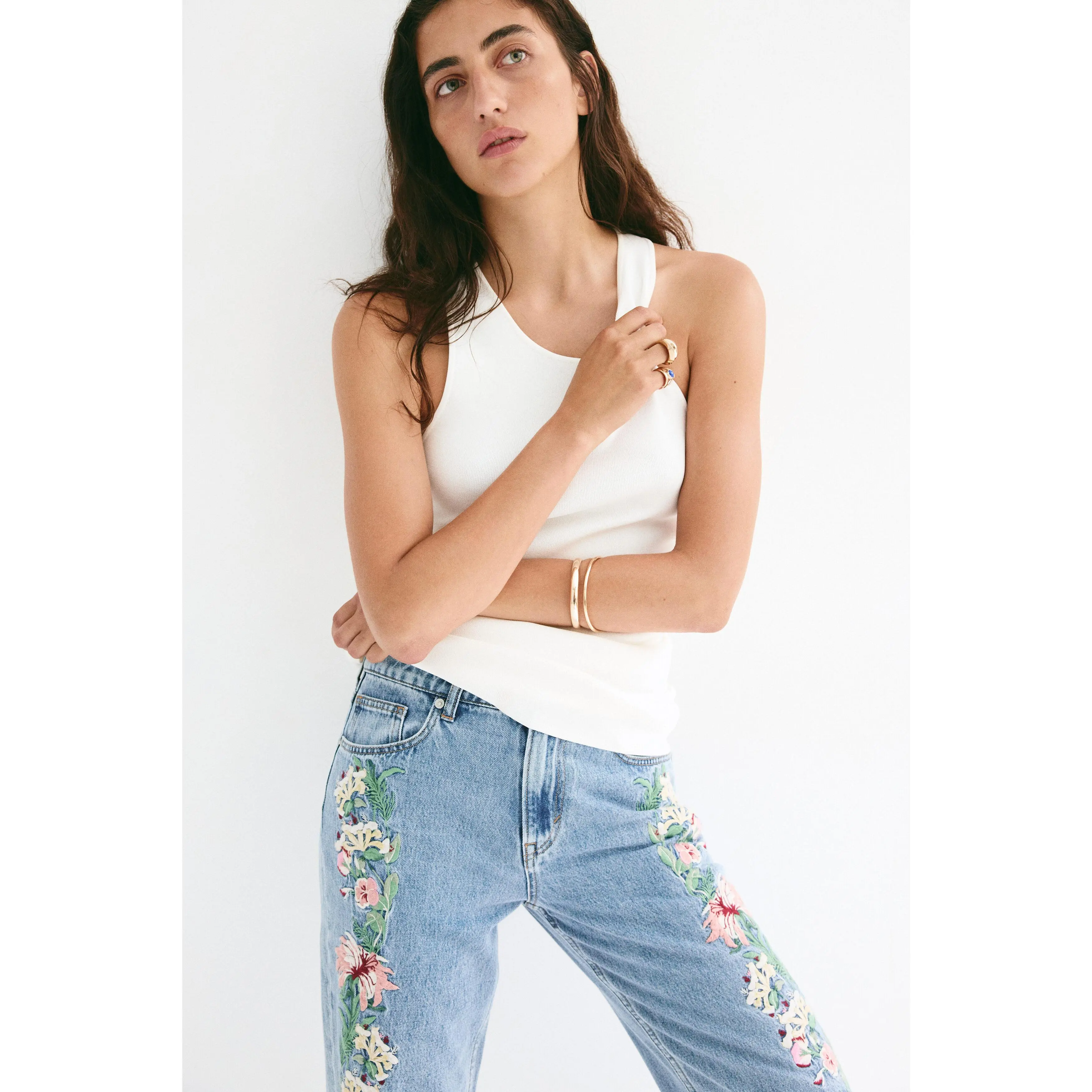 H&M Straight Regular Waist Jeans