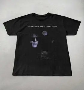 Sisters of Mercy T-Shirt, Floodland album tee, goth band shirts, 90s band tees, Sisters of mercy tee, 90s graphic tees, Retro band tee