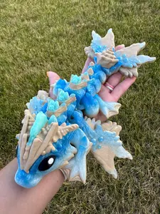 3D Printed Articulated Beach Dragon – Cinderwing Design