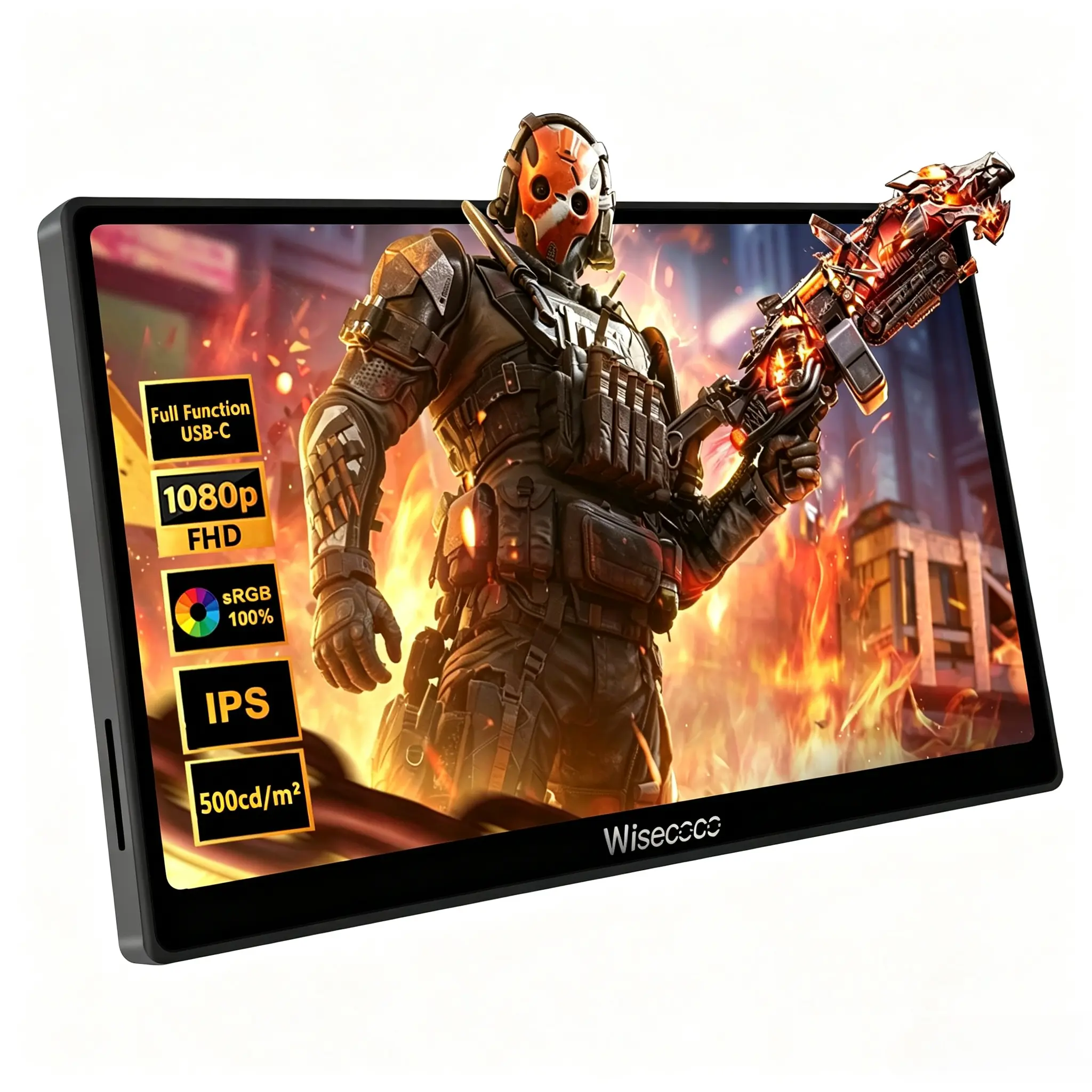 Wisecco 7" 120Hz Screen for Gaming Console High-Resolution Display Only Screen For Sale
