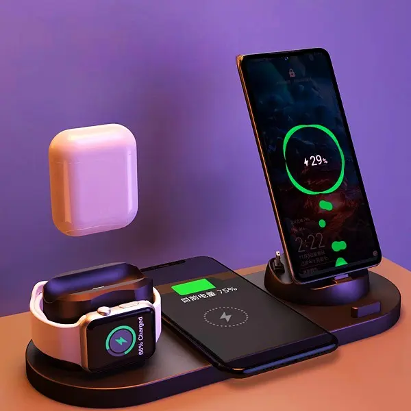 For IPhone For Phone Pad For Phone Watch 6 In 1 Dock Station