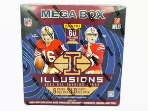2023 Panini Illusions Mega - Factory Sealed - 60 Cards - 6 Packs - 10 Cards per pack - Look for Mega Box Exclusive Parallels: including Sunburst, Orange and Teal!