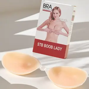 Strapless Adhesive Push Up Silicone Bra Reusable Opaque Nipple Covers Hand Washable | Party Ready