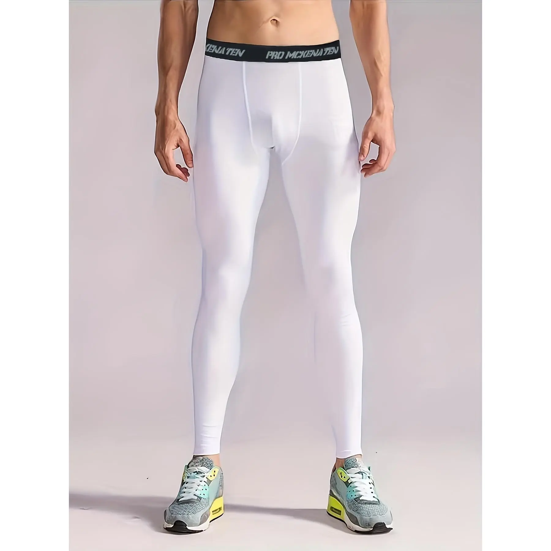 Men's Thermal Pants, Tight Compression Fleeced Base Layer, Men Basketball Athletic Workout Running Tights Men's Sports Leggings For Gym