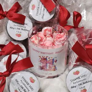 Bulk Birthday Cake Scented Candles, Personalized Birthday Party Favors, Rainbow Sprinkle Candles, Bulk Party Favors Freshener Decor Decoration