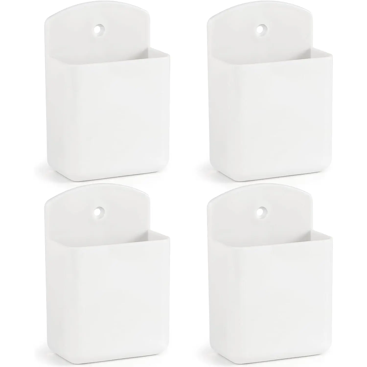 4 Pcs Remote Control Holde Wall Mount, TV Controller Holder, Self Adhesive Remote Holder,  Wall Pen Holder Storage Accessories for Home Office School White, black Organizer Organiser Racks Black&4Pcs