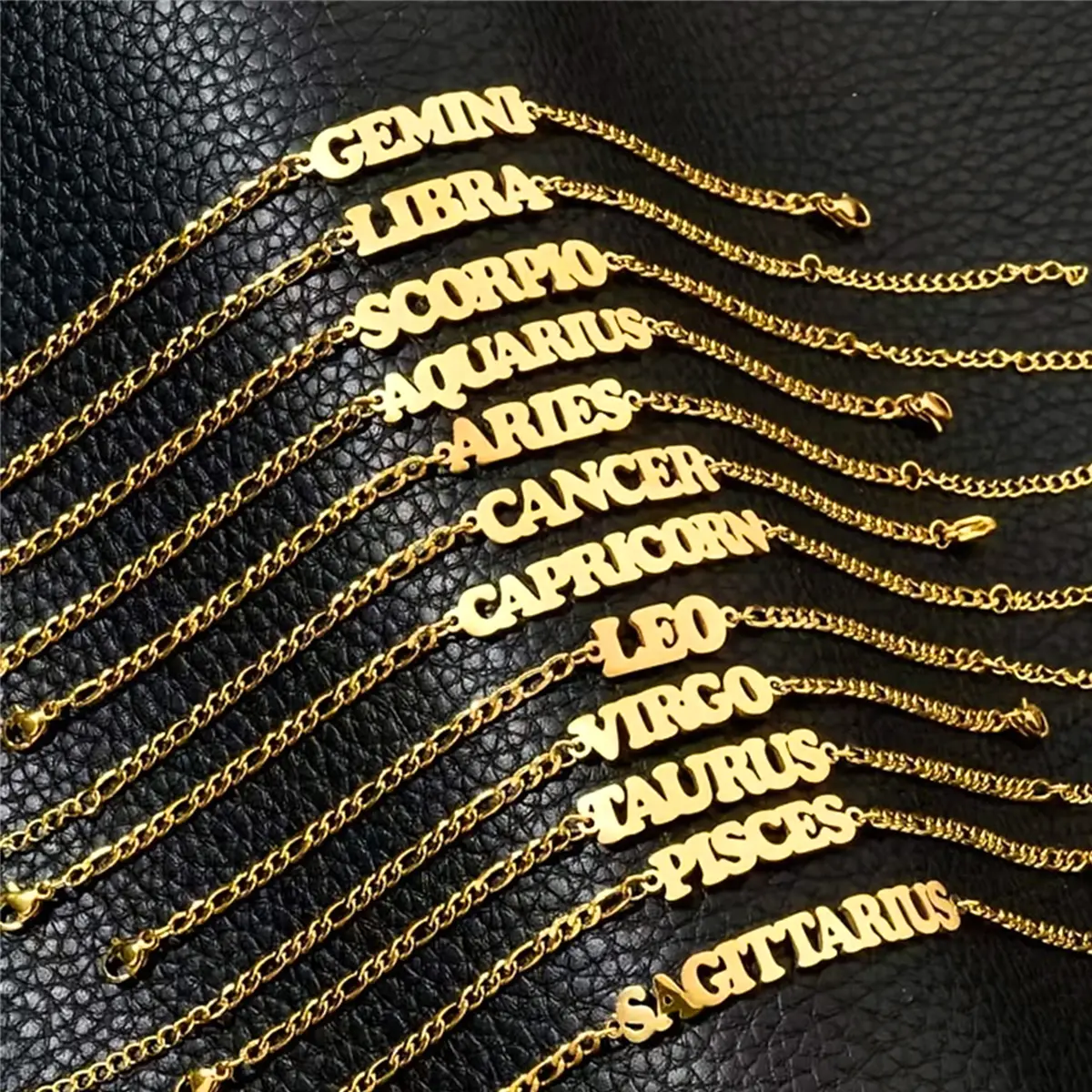 12 Constellation Letter Foot Chain, Fashionable and Elegant Stainless Steel Women's Foot Chain, Suitable for Daily Life, Pool Parties, Seaside Beach Trendy Jewellery Accessories