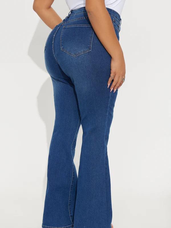 Everyday Low Rise Flare Jeans - Dark Wash