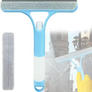 Multifunctional Window Cleaning Wand, Spray  for Glass, Portable Water Spray Scraper with Soft Rubber, No-Streak Mirror Cleaner Tool for Bathroom & Window – For Daily Housekeeping Home Gifts