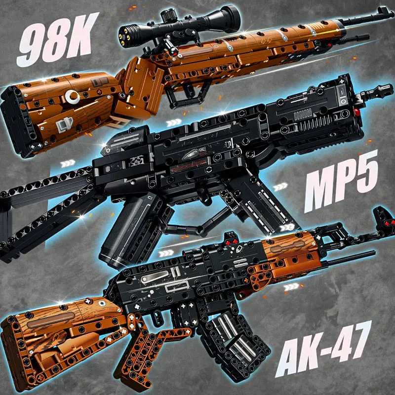 The ak47 toy pistol weapon assembly model boy birthday gift