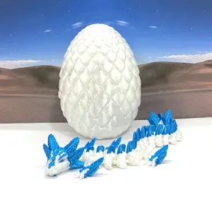 3D Printed Articulated Axolotl Dragon Decor Magical Ornaments, 12" Fidget ADHD Dragon, Made in USA Decoration