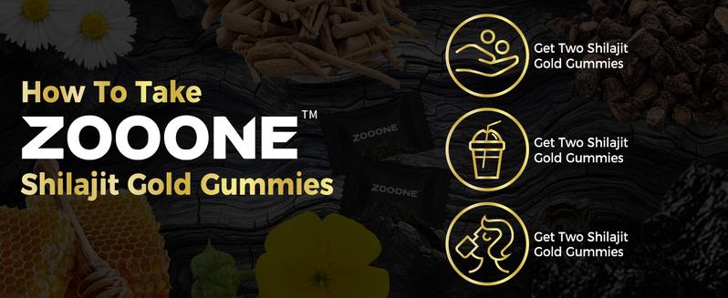 ZOOONE 60 Gummies Pure Himalayan Shilajit Gummies Gold I Lab Tested I No Added Sugar I Ashwagandha, Gokshura| Fulvic Acid & 85+ Trace Minerals I for Men, Women I Non-GMO I 100% Natural & Organic I