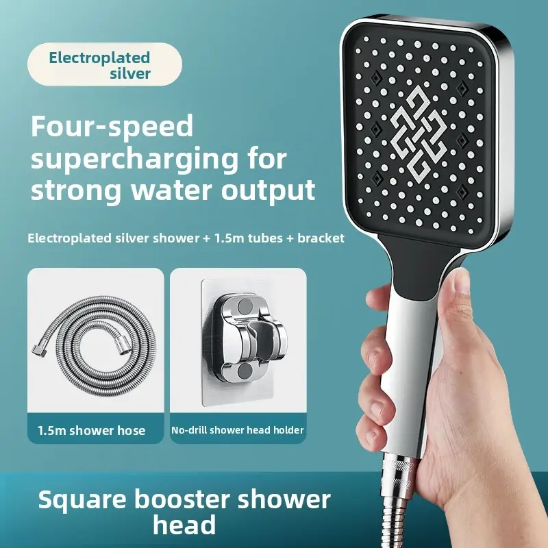 Electroplated silver + 1.5m tube + bracket