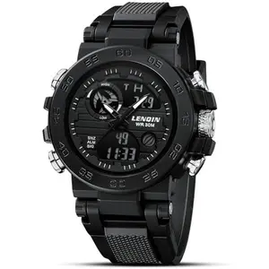 Mens Digital Military Watch for Men, Fathers Day Gift for Dad Husband Boyfriend, Tactical Sports Outdoor Army Watch, Waterproof Big Face Wrist Watch, LED Backlight Stopwatch Alarm Timer Date, Survival Style Watch for Hiking Running Gym Travel