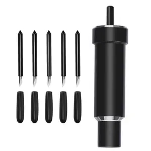 5Pcs Deep Cut Blade + Deep Cut Housing for Explore Air One/Air 2/ Air 3 / Maker/Maker 3 Cut Materials Up to 1.5mm Thickness for Cutting Metallic/Genuine Leather, Craft/EVA Foam, Aluminum Foil, Magnetic Sheet - Home Improvement.