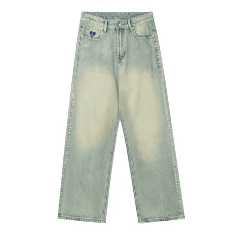 Aelfric Eden Men's Relaxed Fit Jeans - 97% Cotton, 3% Viscose, Vintage Clothing, Plain Clothes, Unisex Daily Wear, 90s Preppy Classic, Valentine's Day Menswear Bottoms
