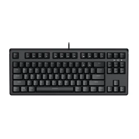 AUKEY TKL Mechanical Gaming Keyboard with RGB and Red Switches, 87-Key Wired Keyboard with Anti-Ghosting & Gaming Software for PC and Mac