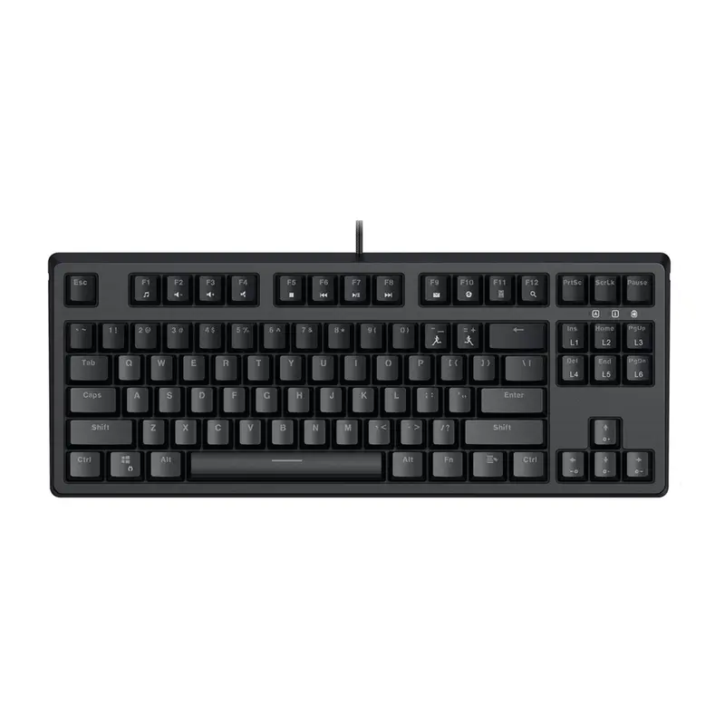AUKEY TKL Mechanical Gaming Keyboard with RGB and Red Switches, 87-Key Wired Keyboard with Anti-Ghosting & Gaming Software for PC and Mac