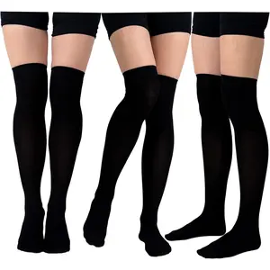 3 Pairs Thigh High Socks for Women,Over the Knee Socks Set,Long Knee High Socks for Ladies,Girls,Home Outdoor Warm Socks,Christmas Party Gifts,Hand Tools Kits