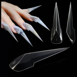 Reusable Mechanical Dragon Claw Nail Extension Form, Pointed Nail Molds For UV Builder Nail Gel, DIY Nail Art Manicure Tool