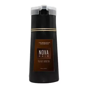 【Hair New】Hair Dye Shampoo, Nova Hair Instant Dye Shampoo,Hair Color Shampoo for Hair haircare Gentle hair dye shampoo Cleansing Comfort Cleanser Conditioner Dark Brown Ginseng