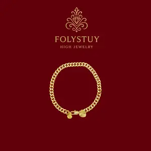 [5.2mm by 7.8 inches Cuban bracelet]【FOLYSTUY(W162)】Minimalist Cuban Bracelet - Exquisite Delicate Ornament for Any Occasion