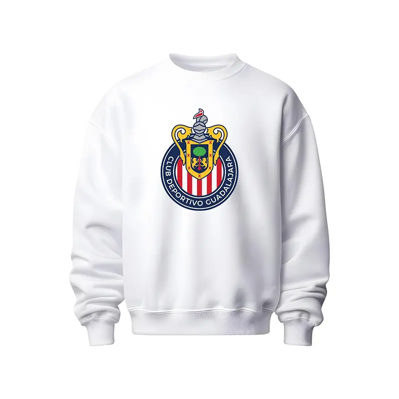Chivas Guadalajara Sweatshirt, Mexican Soccer Fan Graphic Crewneck, Chivas De Guadalajara Football Inspired Pullover, Hecho En Mexico Style Streetwear Top, Classic Soccer Fan Gift For Men Women