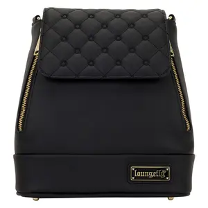 Loungefly The Lilly Black Convertible Mini Backpack & Crossbody Pin Trader Bag