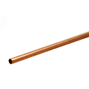Round Copper Tube: 3/32" OD x 0.014" Wall x 12" Long (3 Pieces)