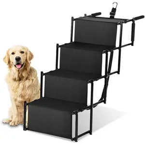 Foldable Dog Ramp Portable Non Slip Pet Stairs Ladder For Car Bed Sofa