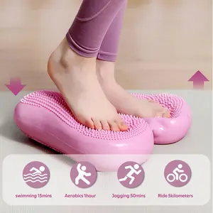 Perfect for home workouts and inflatable steppers, mini pneumatic steppers, stair steppers for girls' workouts, foot massage balance board for yoga training, 220 pounds load bearing