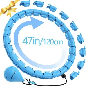 Round, enlarged size, 47 inches, 24 detachable segments, hula hoop suitable for beginners