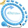 Beginner Hula Hoop - 47in Enlarged Detachable Round Ring with 24 Detachable Segments, Fitness Exercise Equipment