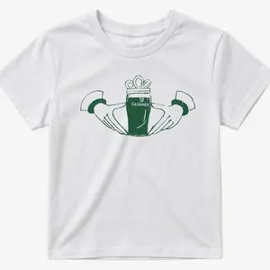 Claddagh Beer Irish Stout  T-Shirt Top St Paddy's Day 4 Leaf Clover Lucky 7 Y2K 90s Youth A