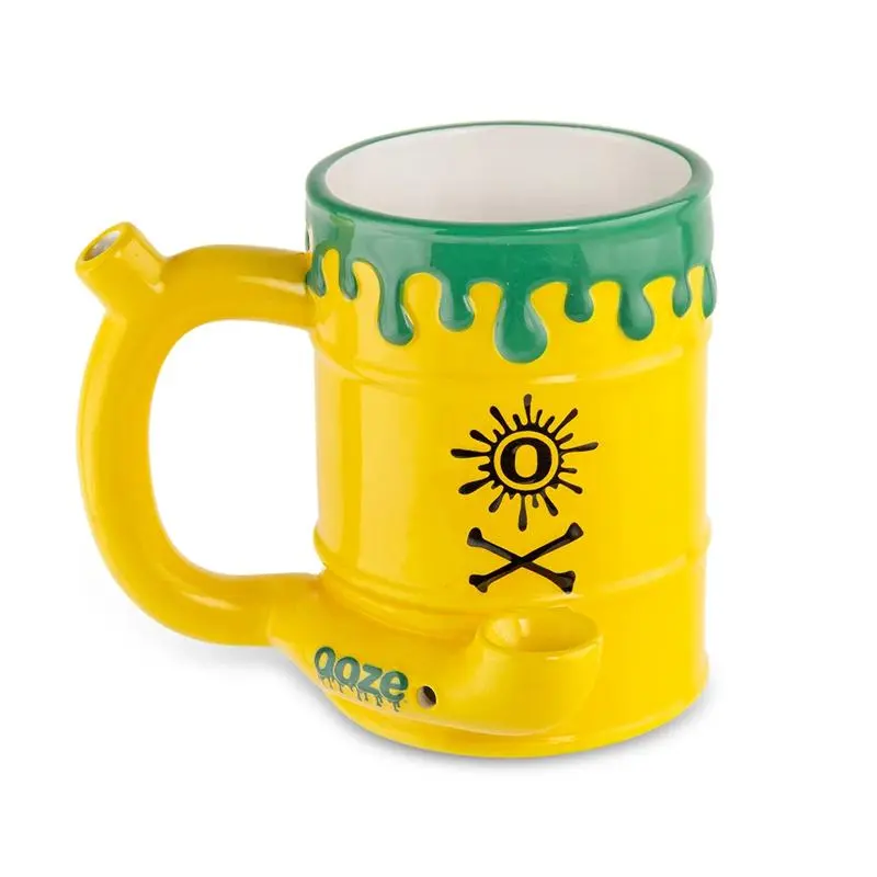 Ooze 14oz Toxic Waste Barrel Ceramic Mug - Unique Design for Coffee Tea & Hot Beverages - Durable Ceramic Material - Perfect Gift Idea