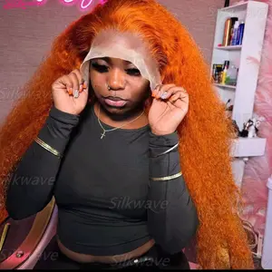 Ginger Orange Deep Wave 13x6 Lace
