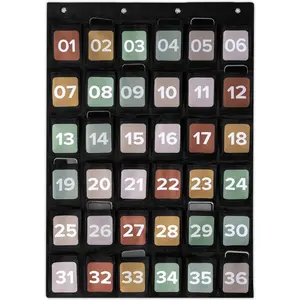Premium Cell Phone Holder for Classroom - Durable Pocket Chart with 36 Numbered Slots & Hooks - The Perfect Hanging Chart for Phones, Calculators and Headphones Fits Nicely with Any School Decor